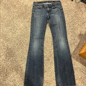 Citizens of humanity low waist boot cut jeans